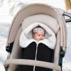 Slaapzakken borns Slaapzak Dikker Winter Baby Envelop Gebreide Wandelwagen Inbakeren Voetenzak Peuter Slaapzak Kinderslaapzak Babyzakken 231215