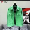 Vestes pour hommes Couleur unie Sequin Décorer Niche Design Veste de haute qualité Street 2023 Été Lâche Original Élégant Manteau 21F2276