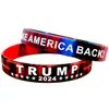 Silikon Trump Armband Präsident Wahl Armband Beliebtes Armband für Erwachsene Sportarmband Personalisiertes Logo mit Gravur DIY Private Geschenke