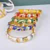 Bangle 5 Val Chinese Styles Cloisonne Armband Double Crystal Female Bangles National Wind GP Lady's Jewelry Gift274b