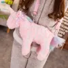 Sacs à dos en peluche 35 cm sac à dos licorne sacs de paquet personnalité animaux jouets sac enfants paquet mignon sac d'école pour enfants 231215