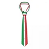 Papillon Bandiera italiana dell'Italia Cravatta Italia Casual Poliestere 8 cm Cravatta larga per uomo Abbigliamento quotidiano Gravatas Accessori da sposa