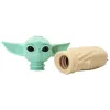 Silicone pipe Cartoon character shape pipe alien glass bowl accessories wholesale ZZ