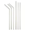 6*241MM 304 Stainless Steel Straw Reusable Home Party Wedding Bar Drinking Tools Barware 3pcs Straw inclus brush set BJ