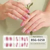 Ensemble de bandes de vernis à ongles de luxe avec 1 lime à ongles pour autocollants à ongles, enveloppes complètes d'ongles, bandes d'ongles en gel