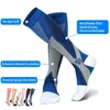 Sports Socks Running Compression Stockings 20 30 mmhg Men Women for Nursing Rugby Marathon Cycling Football Varicose Veins 231215