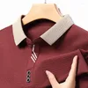 Men's T Shirts T-shirt Long Sleeve Men POLO NECK SHIRT Solid Causal Customized Logo Clothing