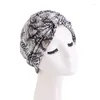 Turbante com estampa floral para mulheres, chapéu hijab muçulmano, cetim, cachecol interno, bandanas islâmicas, touca de quimioterapia para perda de cabelo, envoltório de cabeça árabe
