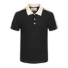 Primavera Verão Luxo Itália Homens T-shirt Designer Polo Camisas High Street Bordado Pequeno Cavalo Impressão Roupas Mens Marca Polo Lapela Camisa de Manga Curta