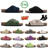 Birkes Bostons Tamancos Chinelo Slide Birkensstock Homens Mulheres Arizona Mayari Sapatos Casuais Sandália Cortiça Couro Fivela Cinta Favorita Flat Designer Brand Trainers