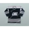 Custom LEN SOCCIO 10 COLUMBUS CHILL BLACK HOCKEY JERSEY NEW Top Stitched S-M-L-XL-XXL-3XL-4XL-5XL-6XL