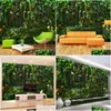 Wallpapers Custom P O Wallpaper Mural Papel De Parede Tropical Rainforest Flower Plant Green Leaf Bedroom Wall Painting Hom Homefavor Dh6Cg