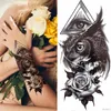 Temporary Tattoos Waterproof Temporary Tattoo Sticker Flash Dragon Eagle Deer Skull Rose Fake Tatoos Body Art Arm Sleeve Tatto Women Man Totem 231215