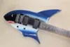 Shark Double Shake 24 Pin Chitarra elettrica blu Personalizzata da viaggio essenziale