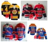 PERSONALIZADO Wayne Gretzky Old Time Hoodie Joe Sakic Bobby Orr Hóquei Jersey Mark Messier Oilers Henrik Lundqvist Rangers Wendel Clark Penguins Le