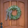 Decorative Flowers Garlands Rings Wreath Artificial Boxwoods Leaves Wreaths For Party Wedding