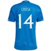 Seleção Nacional Mens Youth Italia Soccer Jersey CHIESA BELOTTI CHIELLINI IMMOBILE INSIGNE DI LORENZO BERARDI BERNARDESCHI BONUCCI BARELLA Camisa de futebol 2023-24