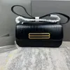 10a retro spiegelkwaliteit ontwerper schoudertas luxe crossbody tassen roddel kettingzak 23,5 cm krokodil lederen klep zakken met doos bal02