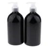 Pennelli per trucco 2 pezzi/flacone cosmetico per balsamo PET ambrato durevole vuoto riutilizzabile BPA- 500ML