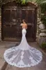 Kitty Chen Wedding Dresses Spaghetti Strap Sweetheart Lace Appliced ​​Backless Bridal Clows Sweep Train Mermaid Wedding Dress