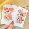 Hårtillbehör 2st. Set tygblomma färg fjärilsklipp för tjejbarn söta kawaii fairy prinsessa hårnål modefest