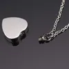 Collier pendentif en forme de cœur imprimé pattes, urne de crémation pour animal de compagnie, collier commémoratif, bijoux souvenir en acier inoxydable avec remplissage, Kit258u