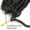 Perruques synthétiques Deep Faux Locs Crochet Cheveux Doux Déesse Marques 24 pouces Vague pouces 1B3027 231215