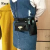 Waist Bags 2 Piece Women's Belt Bag Luxury Designer Tactical Waist Bags Female Leather Flap Fanny Pack Shoulder Crossbody Chest Bag Purse 231214