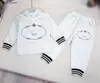 New Baby Tracksuit Girl Boy Hoodie Set Kids Designer Size 100-150 Thread Cuffs Design Child Sweater and Pants Dec05