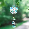 Garden Decorations Beautifully Hanging Floral Car Crystal Prism Pendants Rainbow Maker Charm Home Wedding Decor