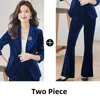 Women's Two Piece Pant's Autumnwinter Golden Velvet Professional Suit Jacket Matchning Set Korean Elegant Casual Blazers Pants 231214