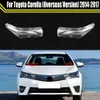 Lekkie czapki dla Toyota Corolla (wersja zagraniczna) 2014 2015 2016 2017 Auto Lupszade Cover Cover Glass Lens Shell