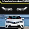 Capuchons de lumière pour Toyota Corolla (Version outre-mer) 2014 2015 2016 2017, couvercle de phare d'abat-jour automatique, coque de lentille en verre