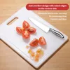 Huggblock förtjockat PE -huggtavla Meat Auxiliary Food and Fruit Cutting Knife Plastic 231215