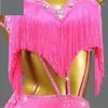 Stage Wear Latin Dance Jupe Compétition Sexy Cocktail Performance Robe Ball Party Femme Vêtements Dames Femmes Ligne Costume Costume De Bal