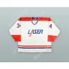 Benutzerdefinierte MARC LEGAULT 34 ST. HYACINTHE LASER WEISSES HOCKEY-TRIKOT NEU Top genäht S-M-L-XL-XXL-3XL-4XL-5XL-6XL