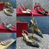 Metal buckle sandals womens shoes with stiletto heels Summer new sexy PVC high sense transparent party commuter single shoes 8cm Sizes 35-43 +box