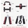 S Abdominal Wheel Kit Resistance Bands Push Up Stand Set Jump Rope Grip Öppning Hem Gym Fitness Muscle Trainer Suit 231214