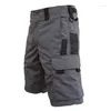 Men's Shorts Summer Tactical Outdoor Military Jogging Sports Overalls Waterproof Wear-resistant Five-point Pants S-3XL