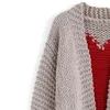 여자 니트 티 가을 가을 겨울 니트 가디건 긴 소매 하트 인쇄 오픈 니트웨어 스웨터 코트 231214