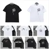 Yeni Tasarımcı Erkek Tişört Siyah Beyaz Lüks Nakış Mektupları Klasik Marka Baskı Gevşek Hip Hop Sokağı Pamuk Kumaş Yumuşak Erkekler ve Kadınlar EM-3XL