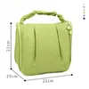 Sacs à cosmétiques Étuis Vert Mode japonaise Portable Cintre plissé Type suspendu Organisateur de maquillage mignon Sacs à main Sac fourre-tout de voyage cosmétique pour femme Sac rose 231215