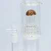 16nich Glass Bong Percolator Hokkah pesado grande 6 policiais de 14 mm articulação feminina com tigela