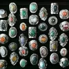 Anneaux de mariage XiaoYaoTYM Vintage réglable anneaux en pierre naturelle de haute qualité bijoux de mode en gros 231214