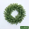 Kerstversiering 30/40/50/cm Kerst Groene Krans Basis Dennennaald Voordeur Kerst Slinger Hangende Ornament Navidad Jaar Thuis Raamdecoratie 231214