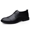 Dress Shoes Senior Men's Fashion With Business Leather 2023 Youth Formal Wear Casual