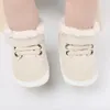 Boots Louatui Infant Winter Snow Hook Loop Closure Warm Baby First Walker Shoes Fur Lining Non-Slip