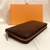 M60017 Zippy Wallet Designer Womens Zipped Key Coin Card حامل يومي Porse Mini Pouch Pochette Cle Envordpe Carte de V159W