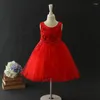 Mädchen Kleider Rosa Elegantes Kleid Brithday Engel Applikationen Blume Vestido Mädchen Kleidung Von 3 4 6 8 10 12 Jahre alt RKF184080