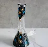 Base del bicchiere Dab bong Bong in vetro per acqua Narghilè Shisha Bubbler inebriante Dab Rigs in vetro Downstem Perc Con ciotola da 14 mm 25 cm di altezza